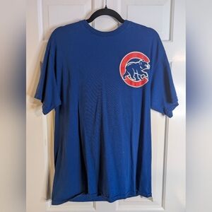 Majestic Chicago Cubs Kris Bryant #17 Blue T-Shirt Men’s Large MLB Baseball